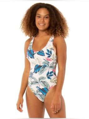 new Sisstrevolution Pipe Dream’s Tropical One-Piece Swimsuit, racerback, UPF 50